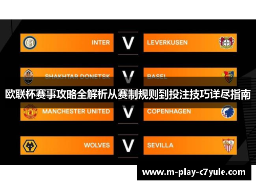 欧联杯赛事攻略全解析从赛制规则到投注技巧详尽指南